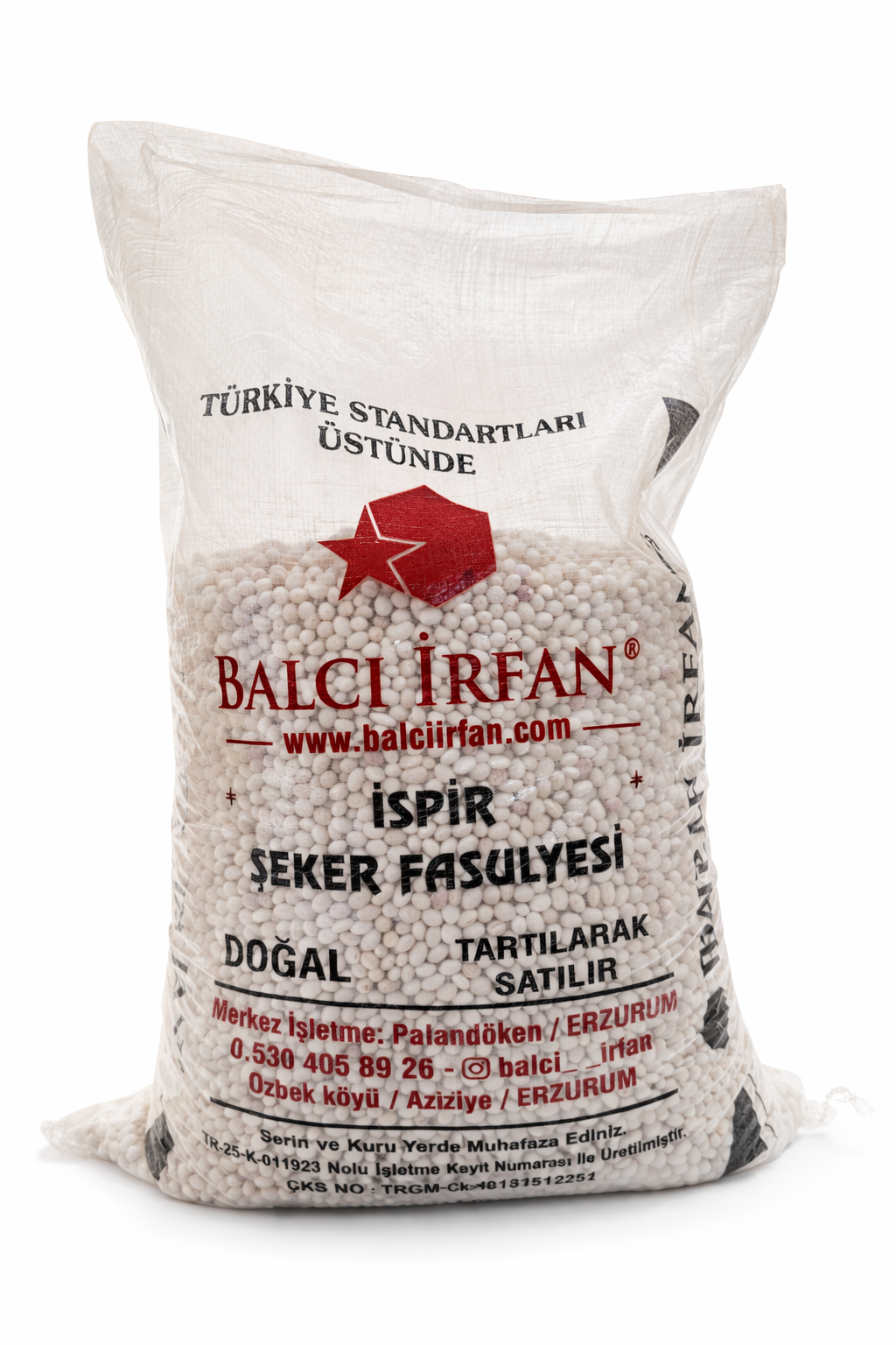 ÇUVAL İLE 25 KG İSPİR FASÜLYE